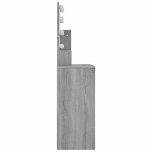 Toaletní stolek s LED šedý sonoma 86,5 x 35 x 136 cm - obrázek 6