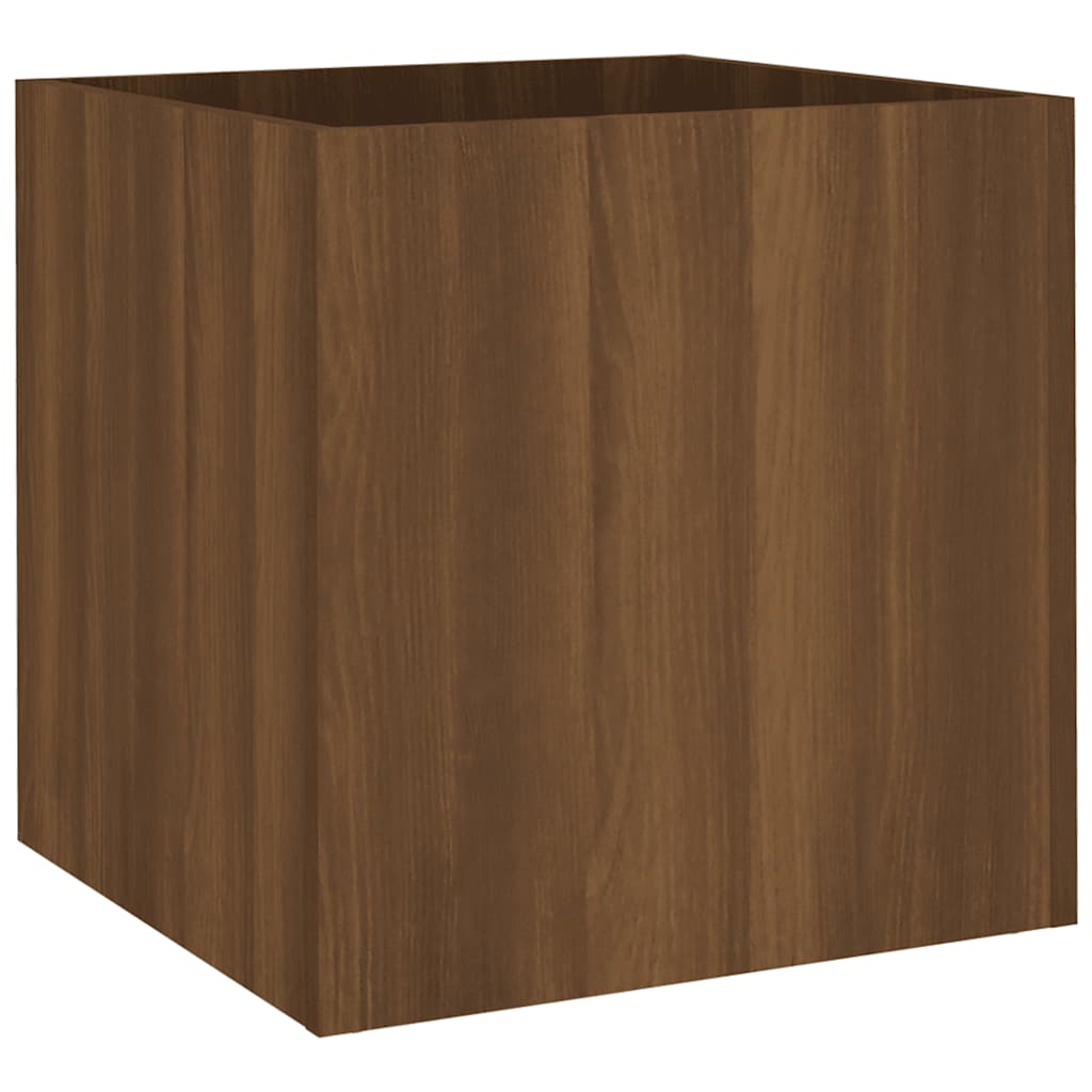 E-shop vidaXL Kvetináč hnedý dub 40x40x40 cm spracované drevo