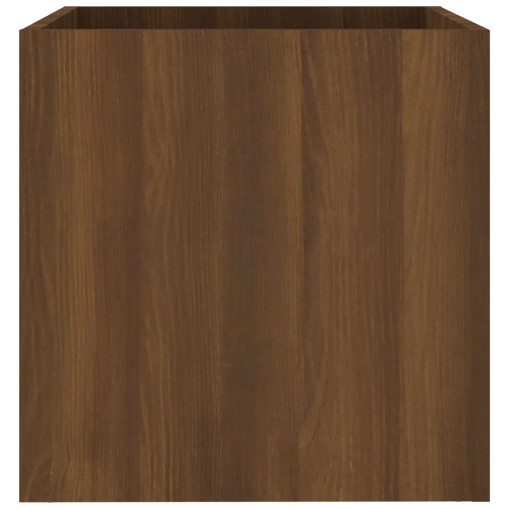 Truhlík hnědý dub 40 x 40 x 40 cm kompozitní dřevo
