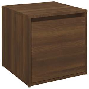 Úložný box se zásuvkou hnědý dub 40,5 x 40 x 40 cm kompozit - obrázek 2