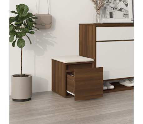 vidaXL Box Drawer Brown Oak 40.5x40x40 cm Engineered Wood