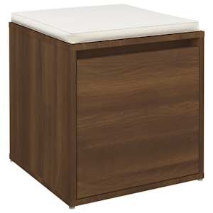 Úložný box se zásuvkou hnědý dub 40,5 x 40 x 40 cm kompozit - obrázek 4