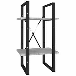 vidaXL raamatukapp, hall Sonoma, 40x30x70 cm, tehispuit