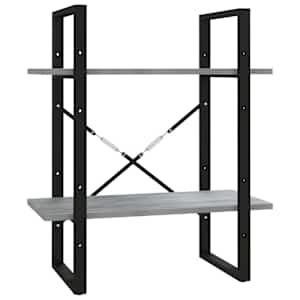 vidaXL raamatukapp, hall Sonoma, 60x30x70 cm, tehispuit