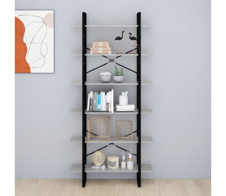 vidaXL Armoire haute Sonoma gris 100x30x210 cm Bois d'ing&eacute;nierie