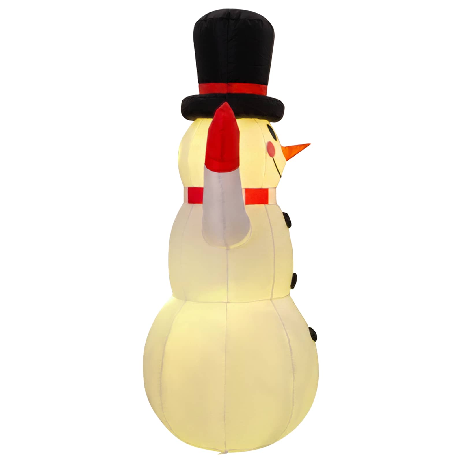 vidaXL Sneeuwpop opblaasbaar met LED's 120 cm meerkleurig, foto 4