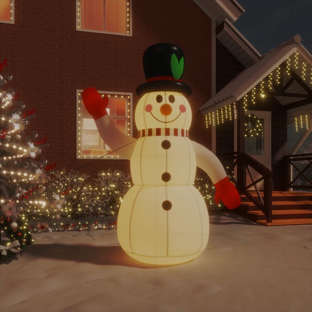Bonhomme de neige gonflable avec LED 240 cm