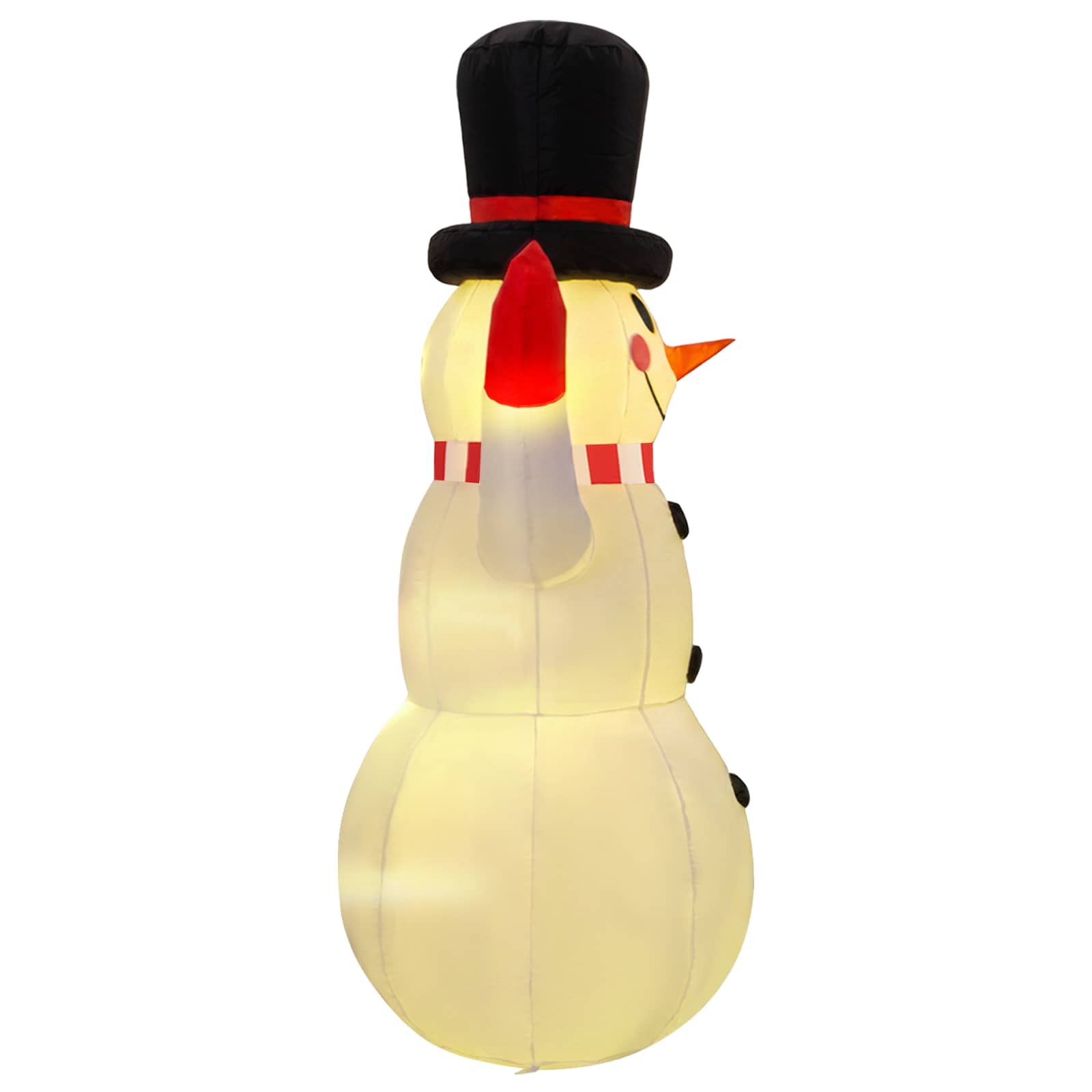 vidaXL Sneeuwpop opblaasbaar met LED's 300 cm meerkleurig, foto 4