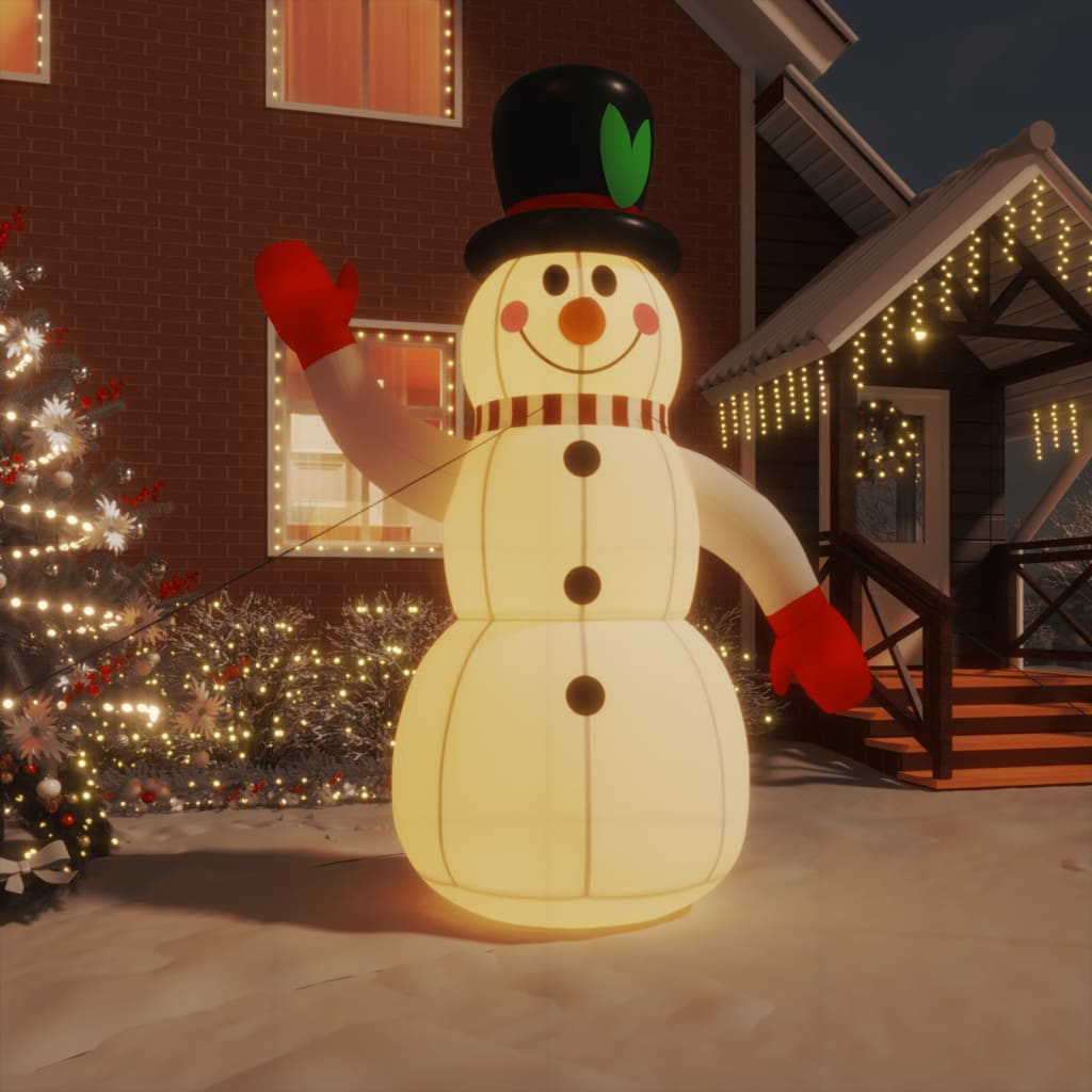 Bonhomme de neige gonflable avec LED 300 cm