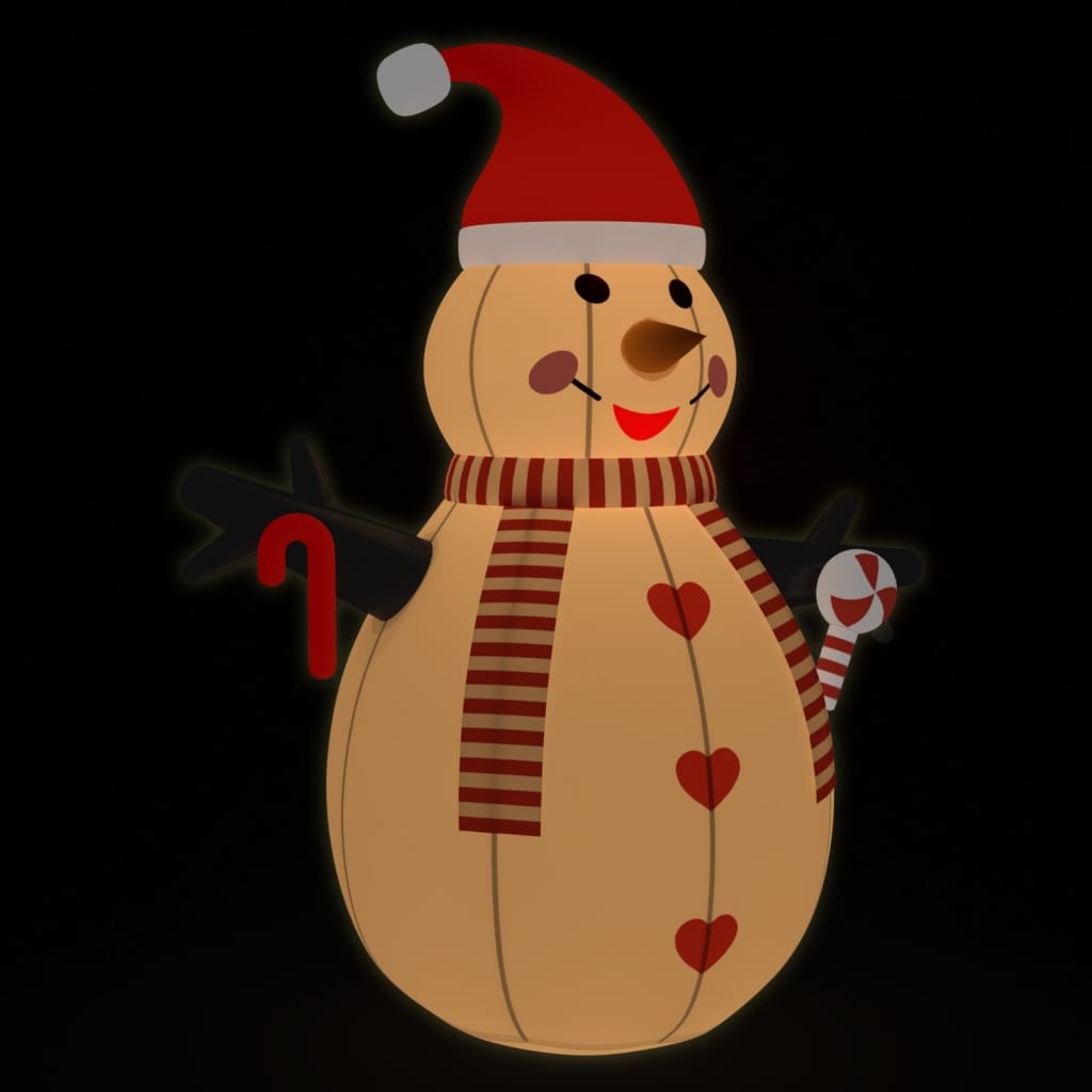 

vidaXL Inflatable Snowman with LEDs 8 ft