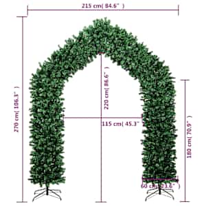 Vánoční oblouk zelený 270 cm - obrázek 7