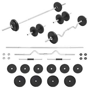 vidaXL kangi ja hantlite komplekt, 30 kg