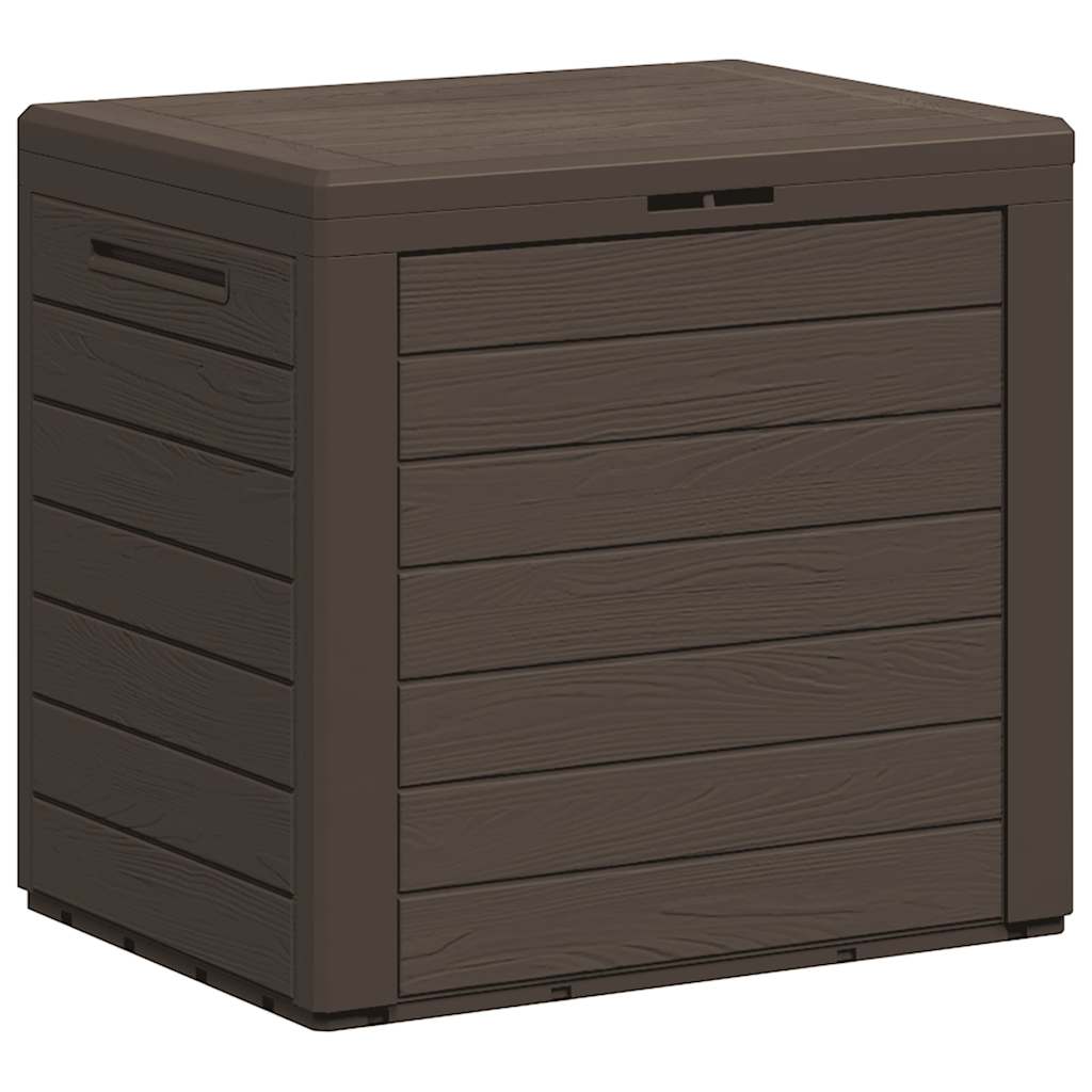 vidaXL Zahradní úložný box hnědý 58,5 x 46 x 55 cm polypropylen