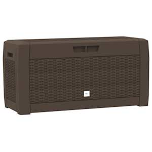 Zahradní úložný box hnědý 119 x 48 x 60 cm polypropylen - obrázek 2