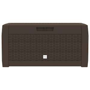 Zahradní úložný box hnědý 119 x 48 x 60 cm polypropylen - obrázek 4