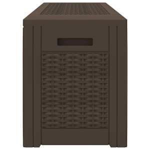 Zahradní úložný box hnědý 119 x 48 x 60 cm polypropylen - obrázek 5