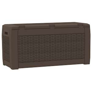 Zahradní úložný box hnědý 119 x 48 x 60 cm polypropylen - obrázek 6