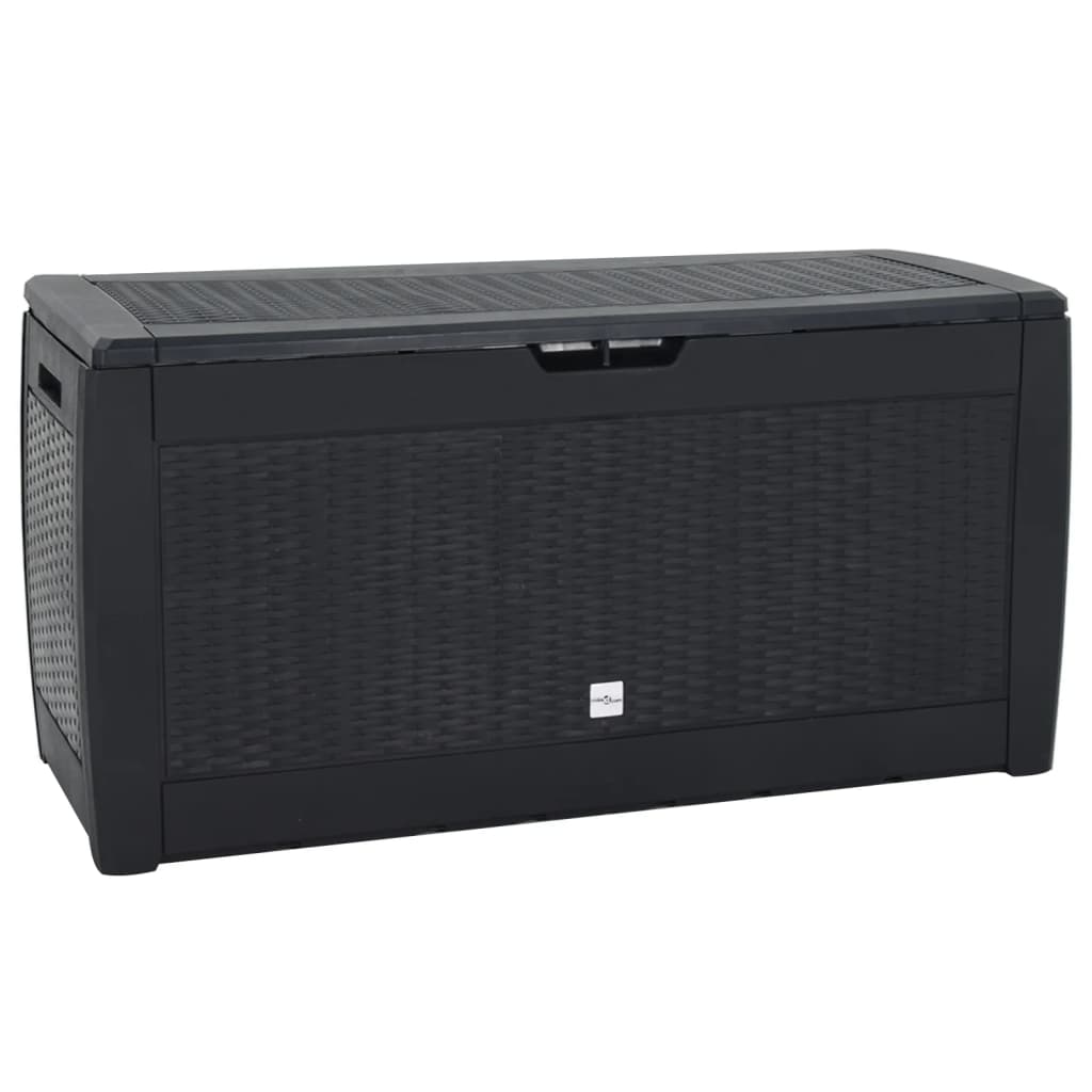 vidaXL Zahradní úložný box antracitový 119 x 48 x 60 cm polypropylen