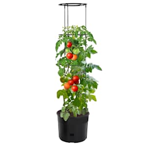 Truhlík na pěstování rajčat antracit Ø 39 x 150 cm polypropylen - obrázek 2