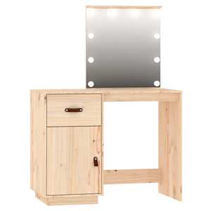 Set toaletního stolku s LED masivní borovice - obrázek 8
