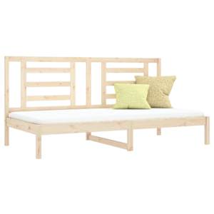vidaXL Sof&aacute;-cama sem colch&atilde;o 90x200 cm madeira de pinho maci&ccedil;a