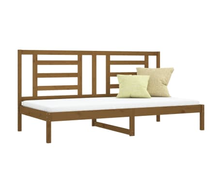 vidaXL Lova, medaus rudos spalvos, 80x200cm, pu&scaron;ies medienos masyvas