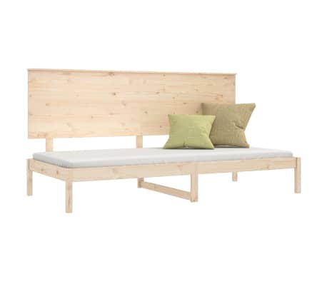 vidaXL Pat de zi fără saltea, 80x200 cm, lemn masiv pin