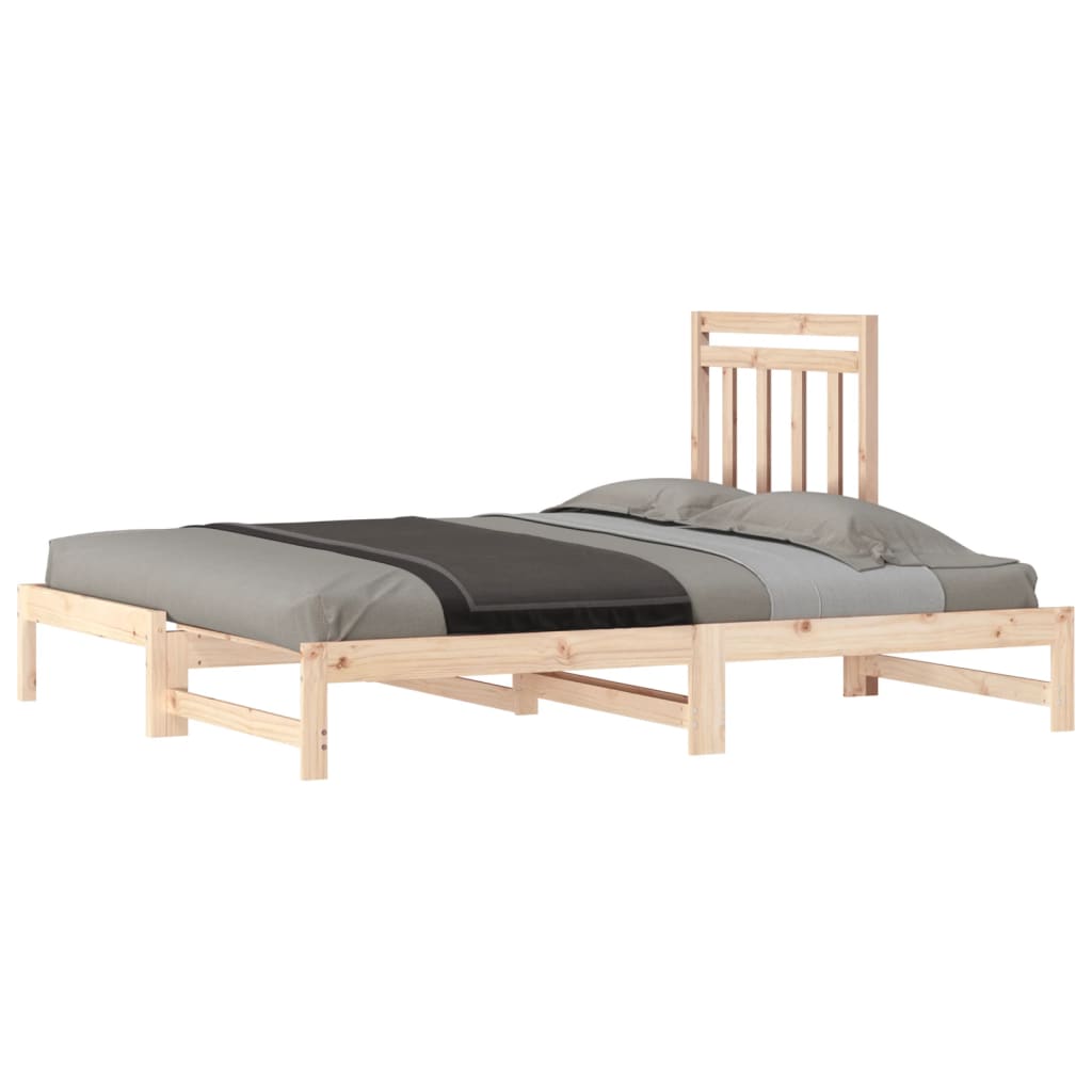  Rozkladacia denná posteľ 2x(90x200) cm borovicový masív