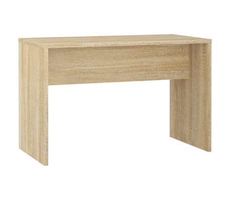 vidaXL Sminkebordsett med LED sonoma eik konstruert tre