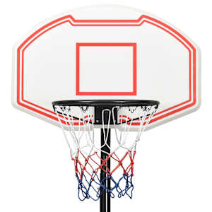 Basketbalový koš bílý 282–352 cm polyethylen - obrázek 7