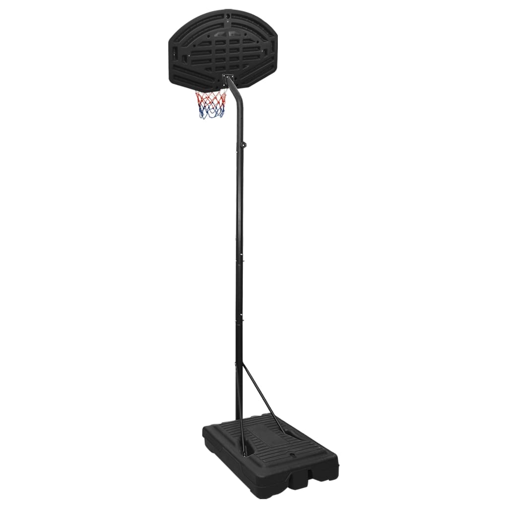 Alternativ bild 2 för VidaXl Basketkorg Med Stativ Svart 282-352 Cm Polyeten