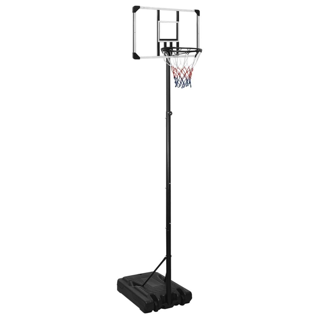 vidaXL Basketbalový stojan priehľadný 280-350 cm polykarbonát