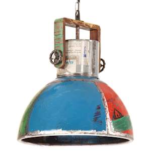 vidaXL t&ouml;&ouml;stuslik laelamp, 25 W, mitmev&auml;rviline, &uuml;mmargune, 40 cm, E27