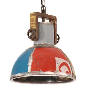 Industrijska viseča svetilka 25 W večbarvna okrogla 30 cm E27