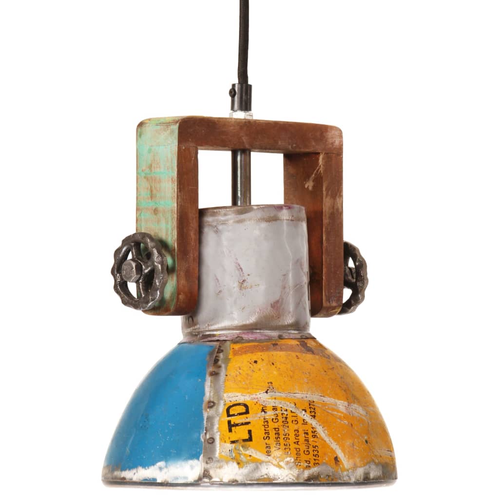 Petrashop  Industriální závěsná lampa 25 W vícebarevná kulatá 19 cm E27
