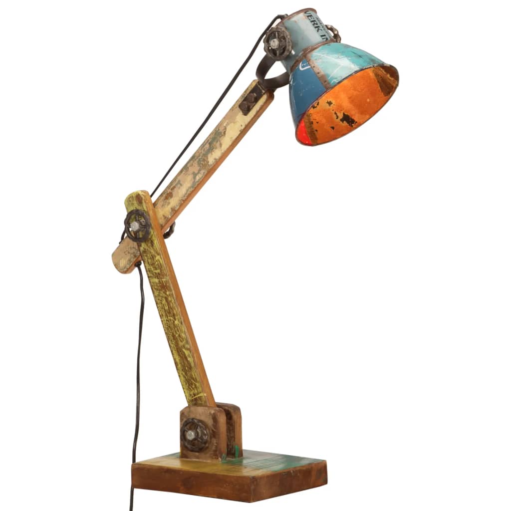 Industrial Desk Lamp Reading Lamp Bedroom Table Light Fixture Round E27 vidaXL