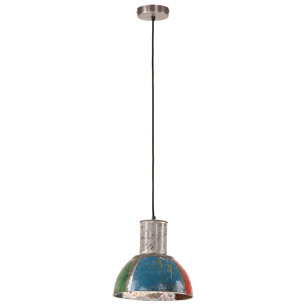 vidaXL Hanglamp industrieel rond 25 W E27 28,5 cm meerkleurig, foto 4