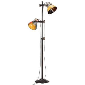 Stojací lampa se 2 stínidly vícebarevná E27 - obrázek 2