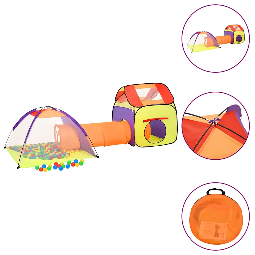 vidaXL Spielzelt für Kinder Mehrfarbig 338x123x111 cm