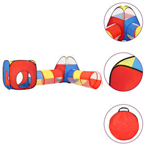 Otroški šotor za igranje večbarven 190x264x90 cm