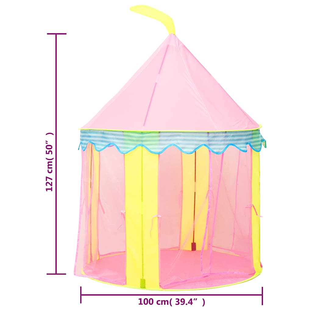 Children Play Tent Pink 100x100x127 Cm VidaXL 20 width=274