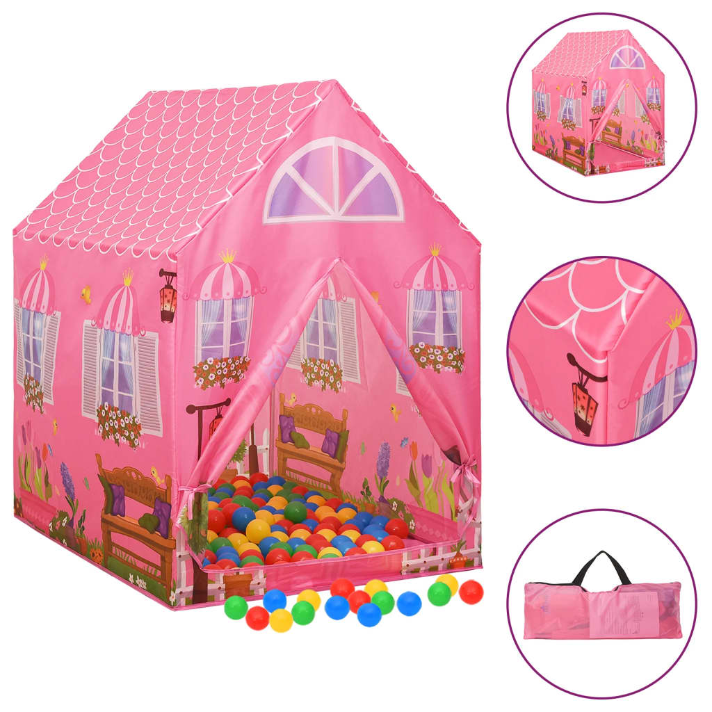 Tenda da Gioco per Bambini Rosa 69x94x104 cm