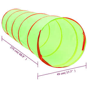 Dětský tunel na hraní zelený 175 cm polyester - obrázek 9