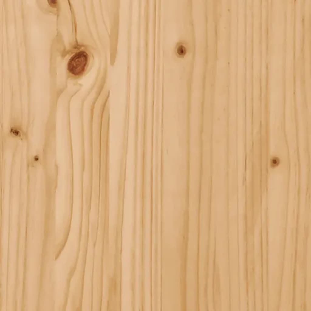 Szürke szerelt fa és tömör fenyőfa dohányzóasztal 41x41x48,5 cm 