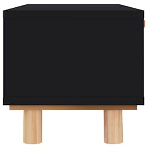 Konferenční stolek černý 80x40x30 cm kompozitní a borové dřevo - obrázek 5