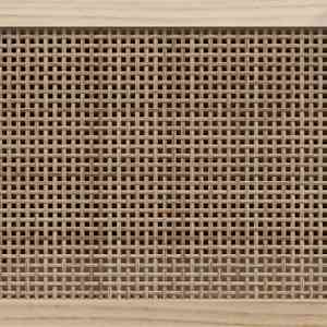 Příborník hnědý 60x30x70 cm masivní borovice a přírodní ratan - obrázek 7