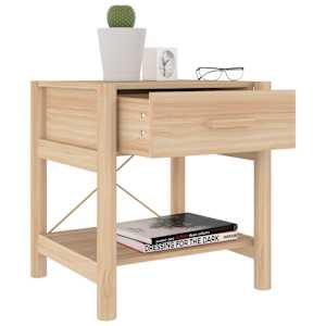 vidaXL Naktinis staliukas, 42x38x45cm, apdirbta mediena