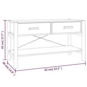 TV skříňka černá 82x38x45 cm kompozitní dřevo - obrázek 10