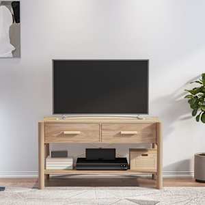 TV skříňka černá 82x38x45 cm kompozitní dřevo - obrázek 1