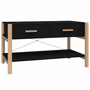 Konferenční stolek černý 82x48x45 cm kompozitní dřevo - obrázek 2